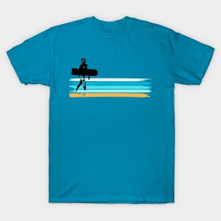 Bellyboard Prone Paipo Surfing Retro Surfer Guy T-Shirt